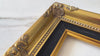 Estelle Antique Gold Leaf Wood French Baroque Picture Frame with Black Velveteen Liner  - West Frames