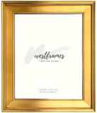 The Gallery Classic Antique Gold Leaf Wood Plein Air Picture Frame 3" Wide - West Frames