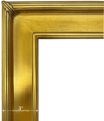 Gallery Classic Gold Leaf Wood Plein Air Museum Gallery Picture Frame - West Frames