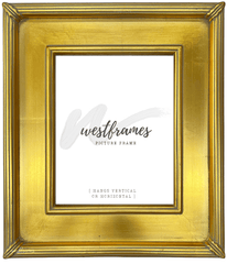 Gallery Classic Gold Leaf Wood Plein Air Museum Gallery Picture Frame - West Frames