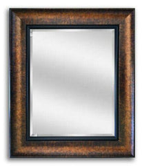 Tuscan Bronze Black Finish Framed Wall Mirror - West Frames