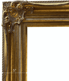 Victoria Ornate Antique Gold Leaf Wood Baroque Picture Frame 5" Wide - West Frames