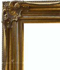 Victoria French Ornate Antique Gold Leaf Wood Baroque Picture Frame - West Frames