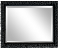 Countess Gothic Black Ornate Vintage Victorian Framed Wall Mirror